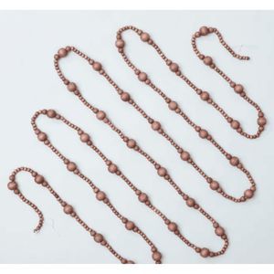 NIB 2 Sets 12' Natural Wood Beaded Garland Hearth & Hand Magnolia - BROWN